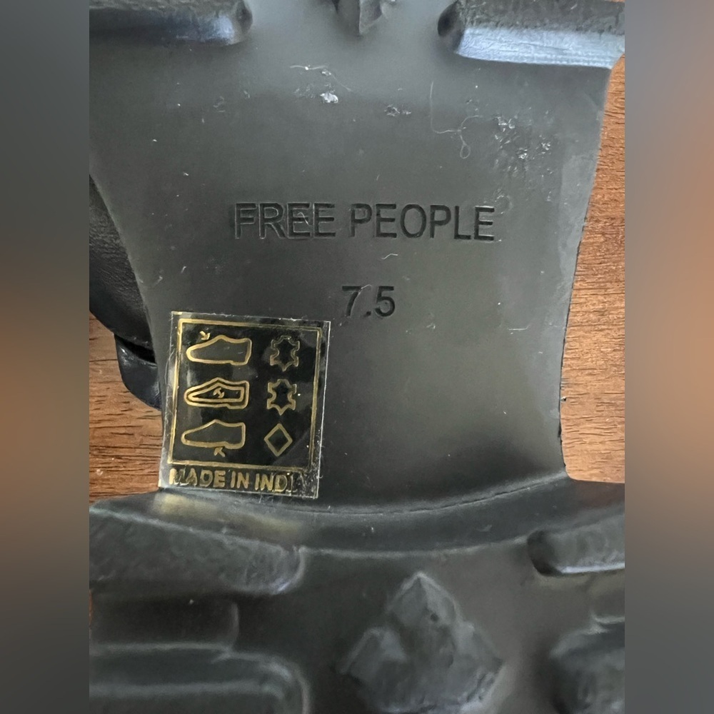 Free People Black Strappy Chunky Fisherman Sandals - Picture 10 of 14